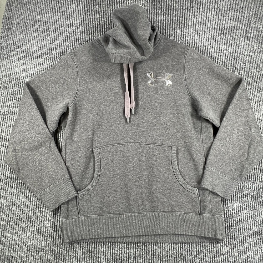 Under Armour Storm Hoodie Sweatshirt Womens Medium Gray Cold Gear Loose Fit